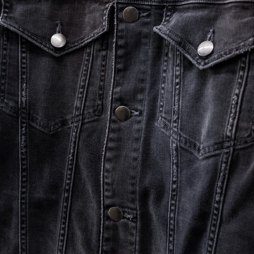 Frame Grey Denim Jacket - Picture 8 of 14